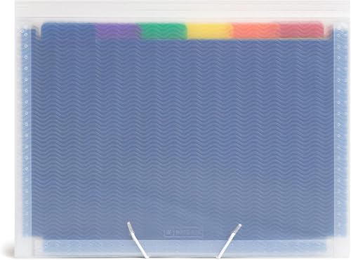 Smead Desktop Poly Expanding File Folder Organizer, Accordion File, Paper Document Storage, 24 Pockets, Flap and Cord Closure, Letter Size (70897) - size: Letter, style: 24 Pocket