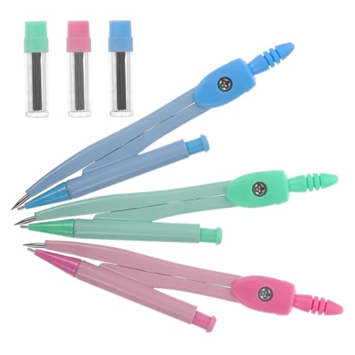 VILLCASE 9sets Portable Geometry Compasses for Students Circle Drawing Tools Accurate Math Drawing Kit for Art Design and Geometry