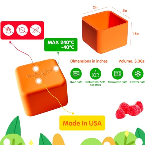 IELEK Silicone Lunch Box Dividers Square Bento Box Bundle Divider Accessories Meal Prep Containers Dishwasher Safe - color: Square(Blue+Green+Purple+Yellow+Red+Orange)