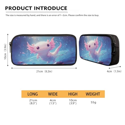 BIGCARJOB Axolotl Backpack for School Girls Bookbags Set with Lunch Bags Pencil Case 3 Pcs Girls School Bookbags Set Thermal Lunch Containers Back to School Pen Bags - color: Cute Axolotl, size: One Size