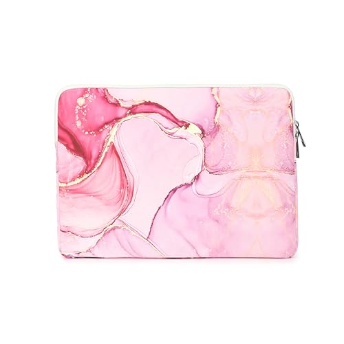 Pink Marble Laptop Sleeve Case Bag with Pocket for MacBook Pro 14 inch,Surface Laptop 14.4 inch and HP Lenovo Dell ASUS Acer 14 inch Laptop - color: Pink Marble, size: 14 inch