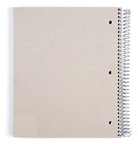 Mintra Office Durable Spiral Notebooks, 5 Subject (Arctic Ice, Wide Ruled 1pk) - color: Arctic Ice, size: Wide Ruled 1pk