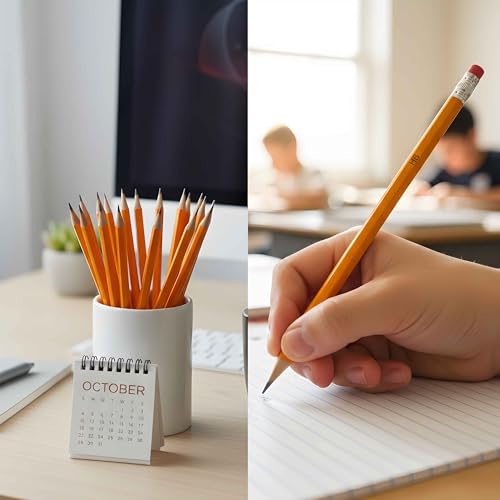 Pack of 1300, Pre Sharpened Pencils Bulk #2 HB Pencils, Yellow bulk Pencil for Classroom, Pre Sharpened Pencil #2 bulk