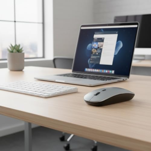 Portable Wireless Mouse for Laptop, PC, MacBook, Desktop, 2023 Version 2.4G Computer Optical/Ergonomic Mouse 6 Buttons, 800/1200/1600 DPI, with USB Receiver - Black - color: BLACK1