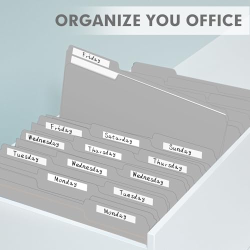File Folder, PANDRI 120 Pack File Folder, 1/3 Cut Tab, Letter Size, Filing Folder for Office School Business, Grey - color: Grey
