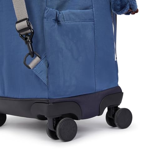 Kipling New Zea 15" Laptop Rolling Backpack - color: Fantasy Blue Bl