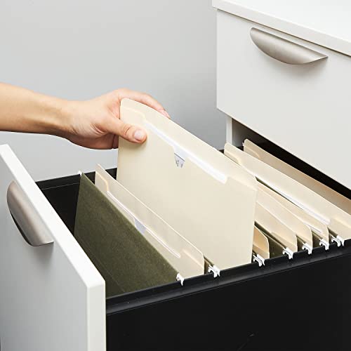 Staples Jacket File Folders, Letter Size, Manila, 2‑Inch Expandable Sides, Heavy‑Duty Construction – 50/Pack - style: 50 Pack