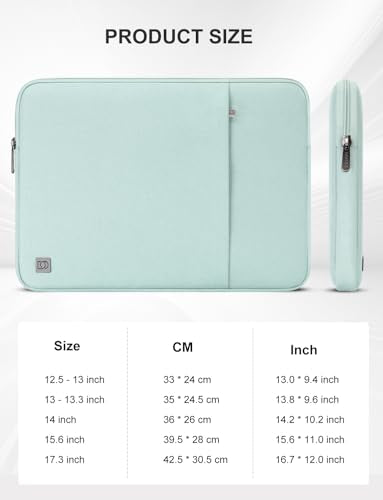 DOMISO Laptop Case Laptop Sleeve Cover for 16 inch MacBook Pro M4/M3/M2/M1 Pro/Max A3403 A3186 A2991 A2780 A2485 A2141,Compatible with 15.6 inch HP Lenovo Dell XPS 16,Mint Green - color: Mint Green, size: 15.6 inch