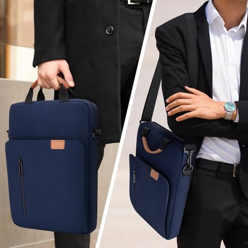 Laptop Sleeve Bag for 16 Inch MacBook Pro/Max M1 M2 M3 M4 M5 15 Inch MacBook Pro/Air M2 M3 M4 M5, Waterproof Protective Lightweight Laptop Computer Cover Bag, Navy Blue - color: Navy Blue, size: 15-16 Inch