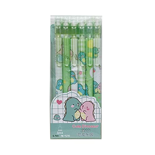 MOZXIRZ 6 Pcs Cute Mechanical Pencils with Eraser 0.5mm Cartoon Dinosaur Mechanical Pencil School Pencil for Boy Girl Women (6pcs Dinosaur/No Refill) - color: 6pcs Dinosaur /No Refill