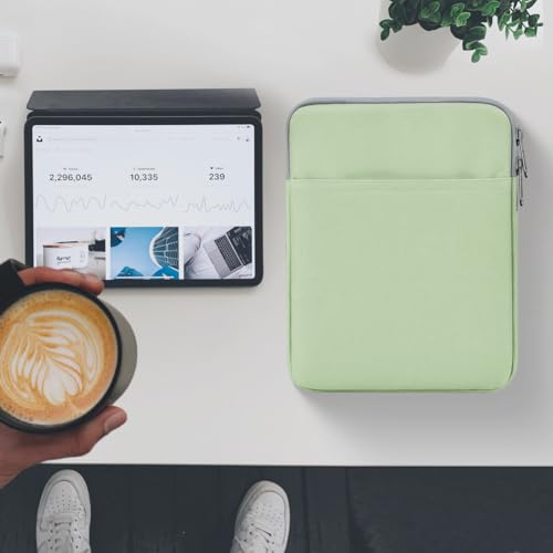 Tablet Sleeve for 11" Samsung Galaxy Tab A9+ Plus /S9 FE 10.9, Fire HD 10", iPad Air 11 M3 M4/ Pro 11 M5 M4/ 10th, Protective Case Bag Pouch, Green - color: Green, size: 9-11 Inch