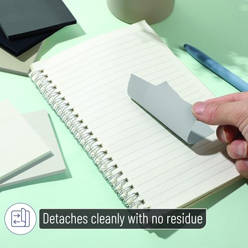 Mr. Pen- Sticky Notes, 3"x3", 12 Pads, 600 Sheets, Greyish Tones | Sticky Notes Bulk, Self-Stick Note Pads, Perfect for Office, School, Home, Study & Organization