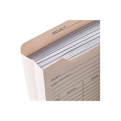 Staples Reinforced Pre‑Printed File Jackets, Letter Size, 2‑Inch Expansion, Manila, Durable Indexed Filing – 50/Box - style: 50 Pack