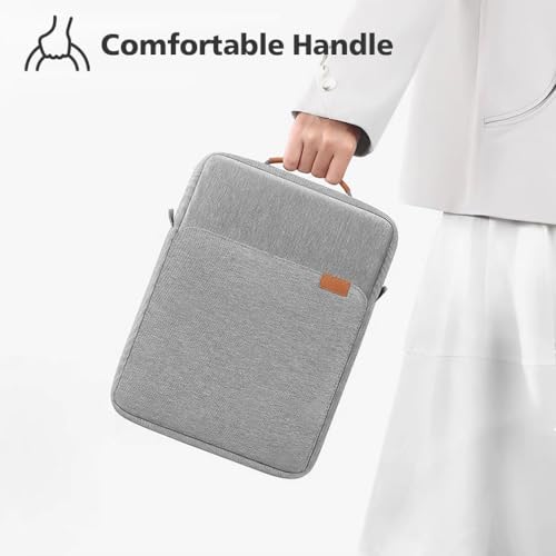 KIZUNA Tablet Sleeve Case 10 Inch Shoulder Bag for 11" iPad Pro M4 M2/11 10.5" 10.9" iPad Air M2/ 10.9" iPad 10 9 8/10" Surface Go 3/ Samsung Galaxy Tab A8/10.5" Galaxy Tab S6,Grey - color: Grey, size: 9.7-10.5 Inch / 10.5" 11" iPad Pro