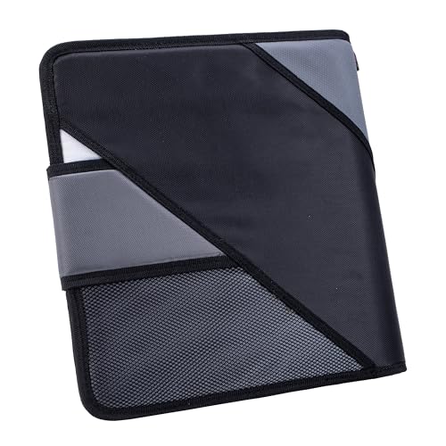 Case-It The Open Tab Secure Seal 2-Inch Binder, 5-Color Tabbed Expanding File, S-826-A Jet Black, 4 Pack - color: Jet Black, size: 4 Pack