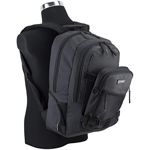 Eastsport (2 for 1) Universal Commuter Backpack w/Matching Shoulder Bag - Black