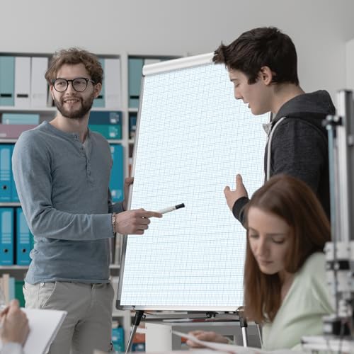 gisgfim 50 Sheets Large Graph Paper 24 X 36 in Graph Paper Pad 1/4 in Ruled Large Grid Paper Sheet Blueprint Paper Engineering Paper Poster for Architect Designer Mathematician Draftsman(White Blue) - color: White Blue