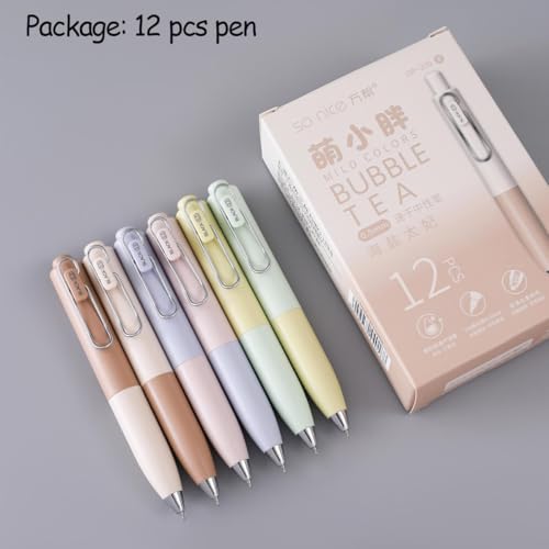 12 PCS Big Fat Pens Mini Pocket Ballpoint Pen Retractable Gel Pens Short Paragraph Pocket Travel Pen Black Ink Mini Ballpoint Pens for School Party Office