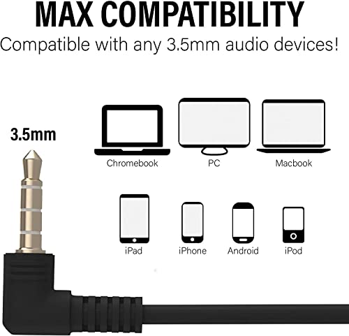 Maeline Headphones with Boom Microphone – Wired Over-Ear Headset with 3.5mm Plug for Classroom, School, Remote Learning, Office Use – Durable, Adjustable – Black, Red, Blue (3 Pack)