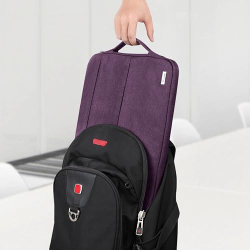 Voova Laptop Sleeve Carrying Case 15.6 16 Inch,Slim Computer Cover Bag Compatible with MacBook Pro 15/16, Dell xps 15,15-16 Inch HP Dell Asus Laptop, Dark Purple - color: Dark Purple, size: 15.6-16 Inch