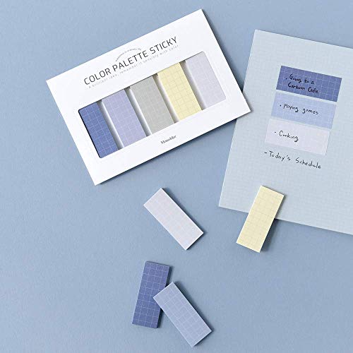 Monolike Color Palette Sticky Grid 500 A Set 4p - Self-Adhesive Memo Pad 30 Sheets - color: Grid 500 a