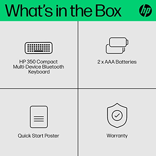 HP 350 BT Multi-Device Keyboard White - color: Pike Silver, style: BT Keyboard