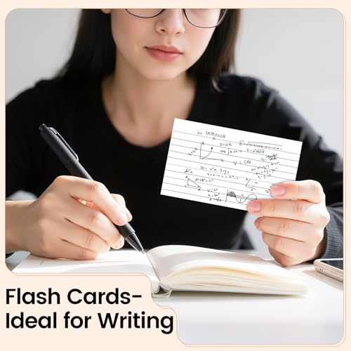 Index Cards 3x5 Inch, 500sheets, Flash Cards,Ruled Lined White Note Cards Paper For Studying, Schools Supplies, College, Office And Home Organization, Note Taking Supplies - color: White-10