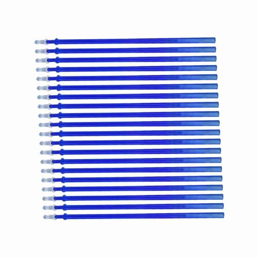 BRRNOO Erasable Pens, Pen Refills with Fine Point 0.5mm Replacement Gel Pen Refills Blue Ink Erasable Gel Ink Pens for Office School Writing (20pcs) - color: Blue, size: 20pcs