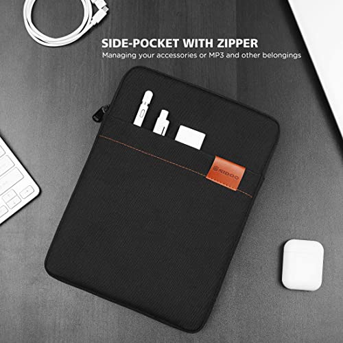 NIDOO Tablet Sleeve Bag 8 inch for 8.3" iPad mini 6/7.9" iPad mini 5/8" Lenovo Tab M8 Gen / 8.7" Galaxy Tab A7 / 8" Huawei MatePad T 8 Water Repellent Vertical Laptop Case Pouch - color: Midnight Black, size: 7.9" - 8" Tablet / 8.3" iPad mini