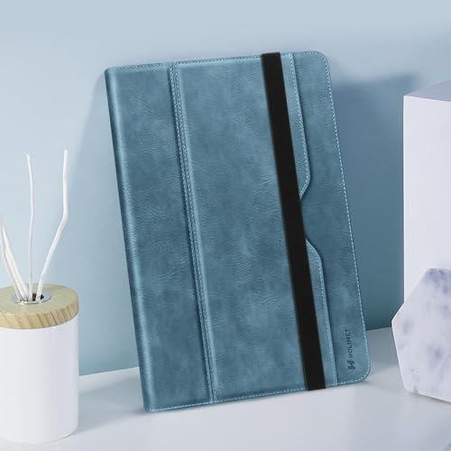 H HOLIMET Case for iPad Air 11 Inch 2026 M4/M3/M2 (2025/2024)/iPad Air 4th/5th Generation 10.9-inch with Pencil Holder Pocket Typing Angle Auto Sleep/Wake Muti-Stand Vegan Leather - color: Blue
