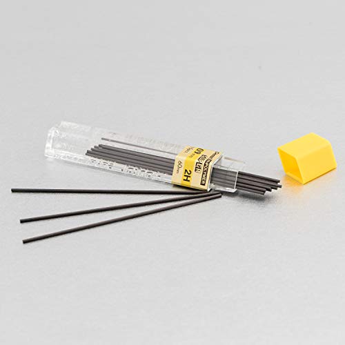 Pentel Super Hi-Polymer Lead Refill, 0.9mm Thick, 2H, 180 Pieces of Lead (50-9-2H) - style: 2H Lead