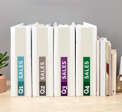 Avery Standard View 3 Ring Binders, 3" Round Rings, 460-Sheet Capacity, 3.5 Inch Wide Spine, White Binders, Ideal for Lightweight Organization and Occasional Referencing (12-Pack of 05741) - size: 3"