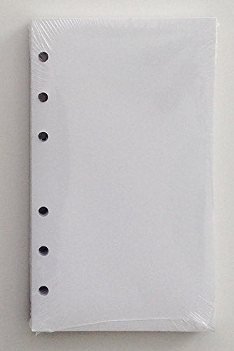 3-1/2 x 6 inch White Filler Paper for little 6-Ring Binder L46032, Pack of 100 Sheets