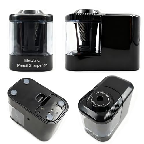 Heavy Duty Electric Pencil Sharpener, USB and Battery Powered, Best for Kids Students and Personal Use in Office School and Home by JinZeFa