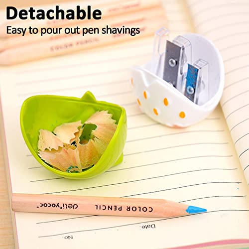 4pcs Cute Owl Pencil Sharpener with Dual Holes, Cartoon Animal Plastic Colored Cat Manual Handheld Small Compact Sharpeners for Student Kids School Classroom Must Haves Stationery Supplies