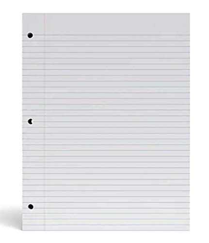 1InTheOffice Loose Leaf Paper College Ruled, Filler Paper 8 1/2" x 11", 400 Sheets (400 Sheets) (Pack of 2) - size: 400 Sheets (Pack of 2)