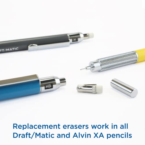 ALVIN Mechanical Pencil Eraser Replacement Pack - Premium Quality Erasers for Precision Erasing