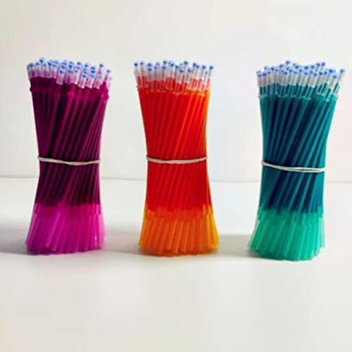 25pcs/Set Erasable Gel Pen Refills Rod 0.5mm Washable Handle Magic Erasable Pen for School Pen Writing Tools Kawaii Stationery (13 Orange) - color: 13 Orange