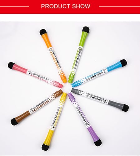 4 Pcs Magnetic Whiteboard Pen, Writing Drawing Erasable Board Marker, Dry and Wet Erase Markers Markers Office Supplies (Yellow Ink) 