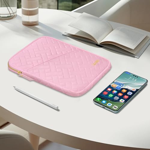Lacdo Tablet Sleeve Case for 11 inch iPad A16 / 11 inch iPad Air M4 M3 M2 / 11" iPad Pro M5 M4 / 10.9" iPad/ 10.2" iPad /10.9" ipad Air, 11" Samsung Galaxy Tab A9+ Bag, Fit Magic Keyboard, Sakura Pink - color: Sakura Pink, size: 9-11 Inch