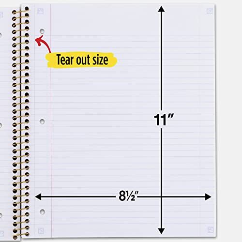 Five Star Spiral Notebook + Study App, 1 Subject, College Ruled Paper, 8-1/2" x 11", 80 Sheets, 1 Count, Selected Design Will Vary (820156F) - color: Design Chosen For You