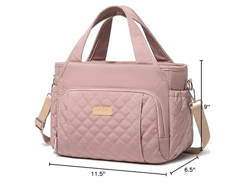 Artelaris Insulated Lunch Bag for Women,Leak-Proof Cooler Lunch Box, Cooling Tote for Adult,with 7 Pockets,Adjustable Strap(15 Liters) - color: Pink