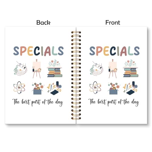 Teacher Spiral Notebook Journal, Specials End of Year Best Teacher Gifts Journal for Notes Planning, Teachers Appreciation Gifts Maestra for Notes Taking, 5.5 X 8.3 Inch - color: Specials