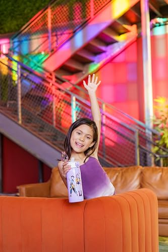 Zak Designs KPop Demon Hunters Sage 19oz Leak-Proof Straw Kids Water Bottle | BPA Free, Insulated Stainless Steel, Cupholder Friendly, Dishwasher Safe, Lid Lock, Handle, For School, Home, Travel - color: KPop Demon Hunters (Rumi, Mira, Zoey)