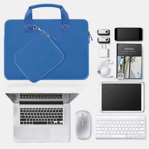 11.6 12.9 13 inch Elastic Laptop Sleeve with Small Case Compatible with 13 inch MacBook Neo Air Pro M5/M4/M3/M2/M1, iPad 13 12.9, XPS 13 and Most 11.6 12.9 13 inch Notebooks Tablets,Jewerl Blue - color: Jewerl Blue, size: 11.6"-13"