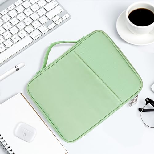 iPad Pro 12.9 Sleeve Carrying Case, Padded Tablet Bag for iPad Pro 13-in (M4), iPad Air 13-in (M2), Surface Pro 9/8, 12.4” Galaxy Tab S8+/S9+ (Mint Green-12.9) - color: Green-12.9in, size: 12.9 inch