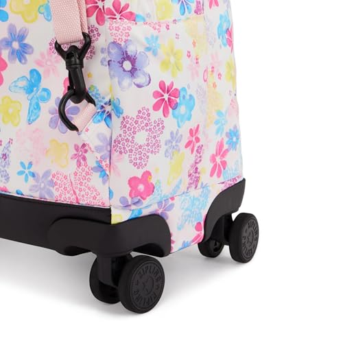 Kipling New Zea Printed 15" Laptop Rolling Backpack - color: Flower Stamp