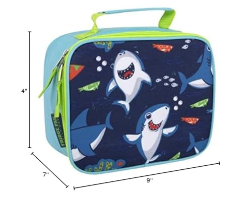 Trail maker Kids School Lunch Box Insulated for Boys, Girls | Fun Insulated Lunch Bag for Kids, School, Camp, Sports (Snarky Sharkies) - color: Snarky Sharkies