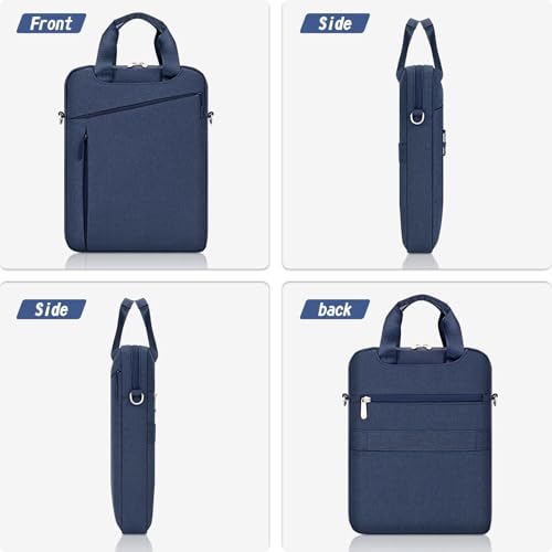 Laptop Case Shoulder Sleeve Bag Compatible with 14" MacBook Pro M5 M4 M3 M2 M1/13.6" MacBook air M4 M3 M2/13 MacBook Neo, Chromebook Notebook Portable Carrying Computer Bag, Navy Blue - color: Navy Blue