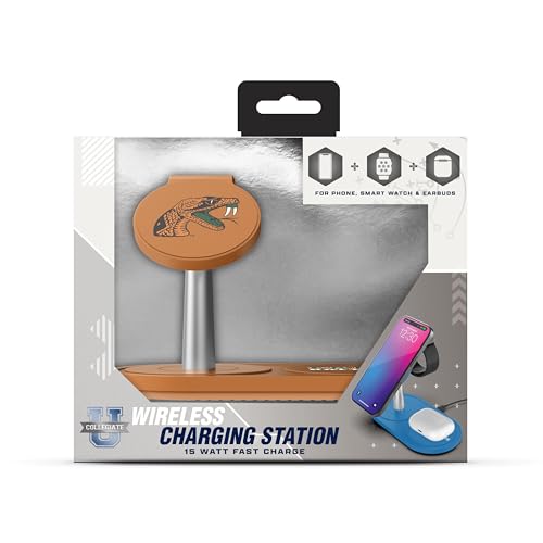 SOAR Collegiate 3-in-1 Wireless Charging Station - color: Florida A&M